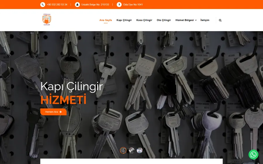 Yiğitcan Çilingir web sitesi tasarımı